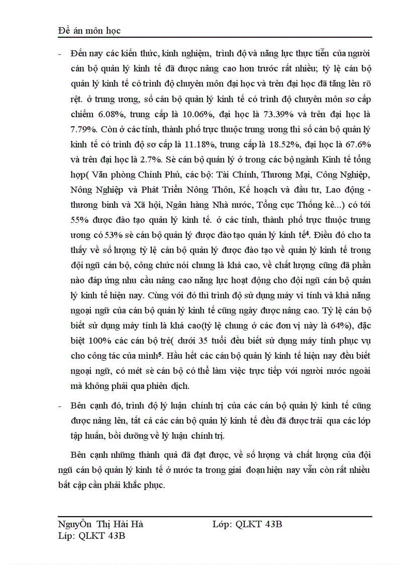 image for page Nâng cao chất lượng đào tạo và bồi dưỡng cán bộ quản lý kinh tế ở nước ta hiện nay