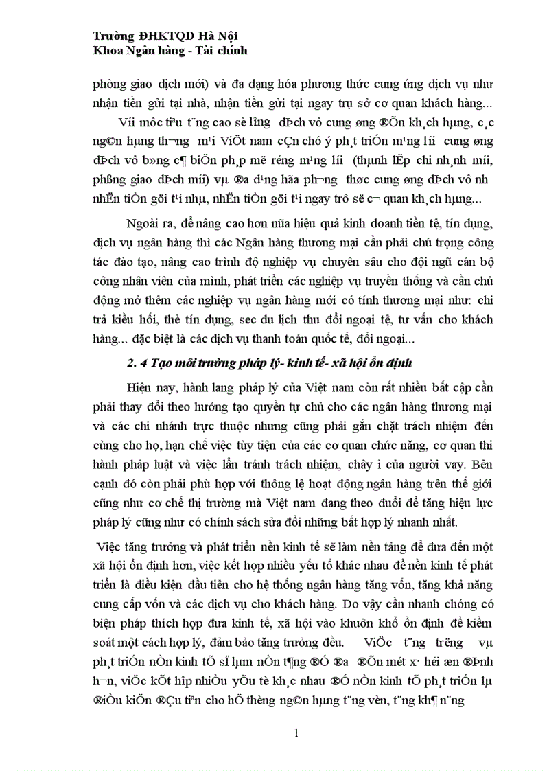 image for page Hiệu quả hoạt động kinh doanh và biện pháp nâng cao hiệu quả hoạt động của các Ngân hàng thương mại
