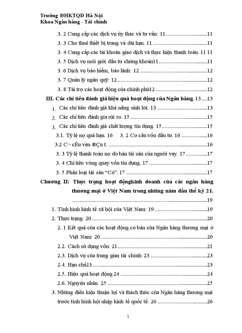 image for page Hiệu quả hoạt động kinh doanh và biện pháp nâng cao hiệu quả hoạt động của các Ngân hàng thương mại