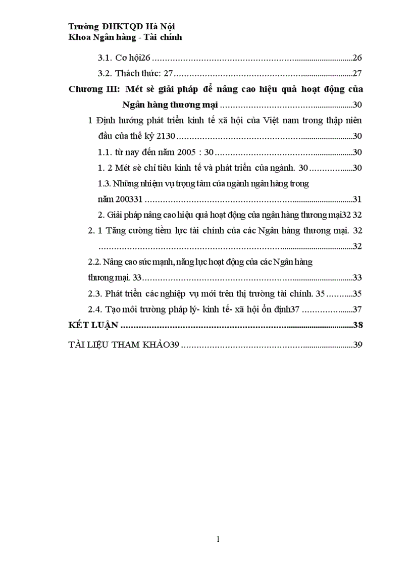 image for page Hiệu quả hoạt động kinh doanh và biện pháp nâng cao hiệu quả hoạt động của các Ngân hàng thương mại