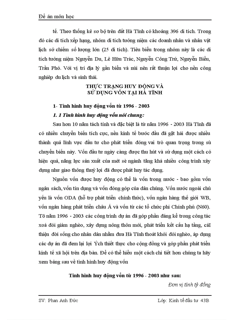 image for page Thực trạng và giải pháp nhằm thu hút và sử dụng vốn đầu tư có hiệu quả tại Hà Tĩnh