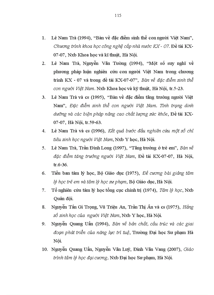 image for page Nghiên cứu một số chỉ số thể lực trí tuệ của học sinh trường tiểu học và trung học cơ sở xã Nam Phong thành phố Nam Định