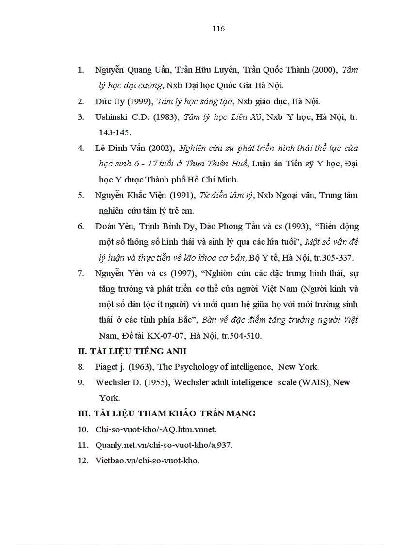 image for page Nghiên cứu một số chỉ số thể lực trí tuệ của học sinh trường tiểu học và trung học cơ sở xã Nam Phong thành phố Nam Định