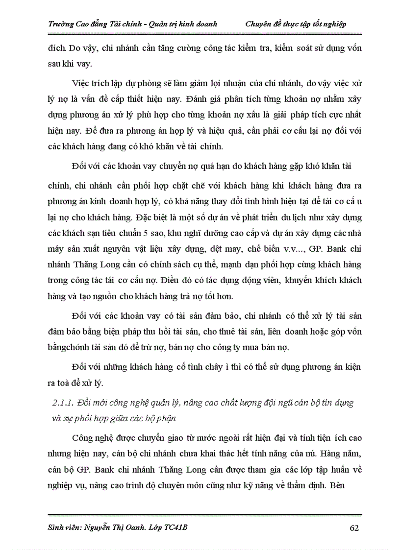 image for page Thực trạng và giải pháp nâng cao chất lượng tín dụng trung dài hạn tại NH TMCP Dầu Khí Toàn Cầu chi nhánh Thăng Long