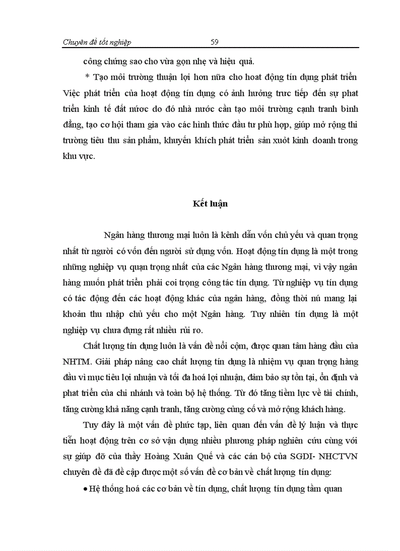 image for page Nâng cao chất lượng tín dụng tại SGDI NHCTVN