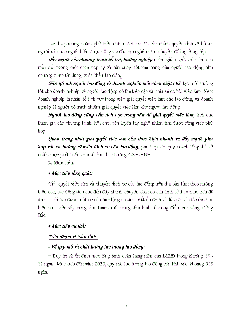 image for page Giải quyết việc làm cho lao động trên địa bàn tỉnh Tuyên Quang đến năm 2020
