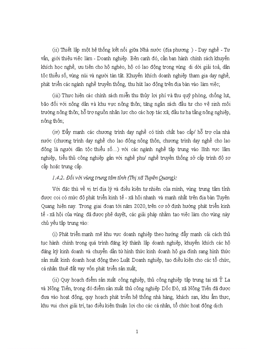 image for page Giải quyết việc làm cho lao động trên địa bàn tỉnh Tuyên Quang đến năm 2020