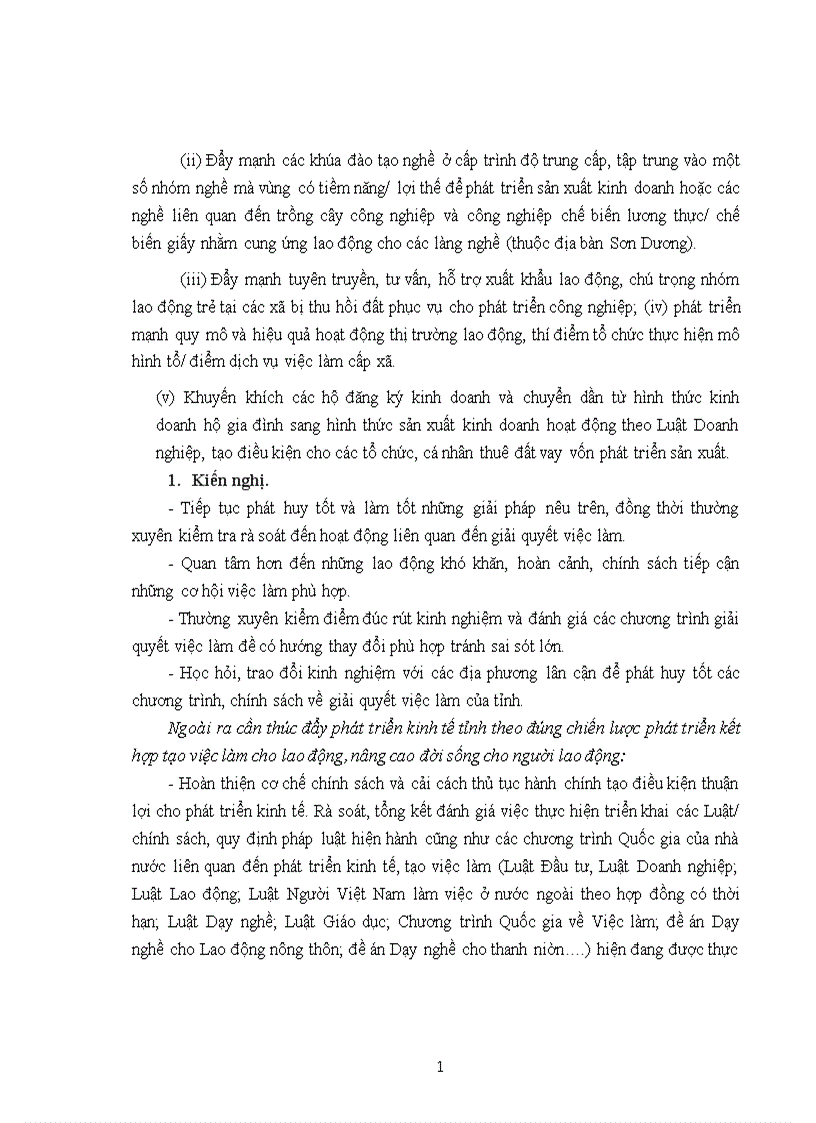 image for page Giải quyết việc làm cho lao động trên địa bàn tỉnh Tuyên Quang đến năm 2020