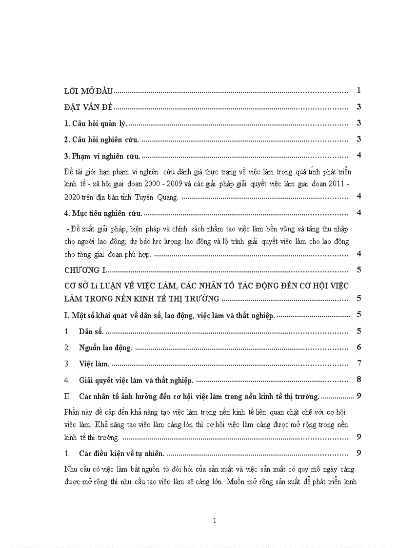 image for page Giải quyết việc làm cho lao động trên địa bàn tỉnh Tuyên Quang đến năm 2020