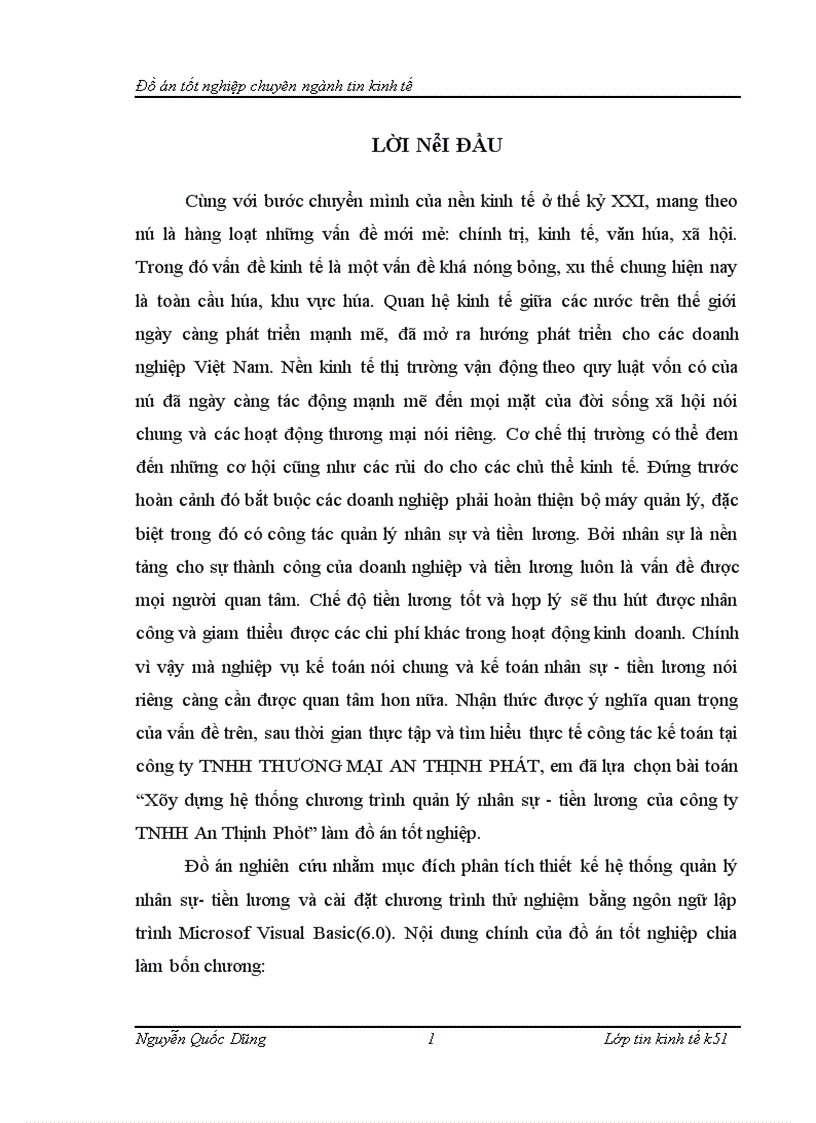 image for page Xây dựng hệ thống chương trình quản lý nhân sự tiền lương của công ty TNHH An Thịnh Phát