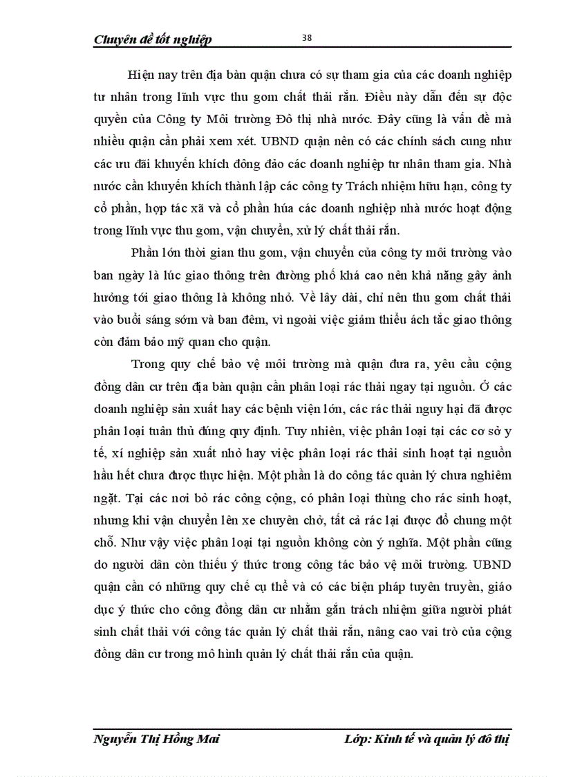 image for page Đánh giá công tác quản lý chất thải rắn quận Hà Đông TP Hà Nội