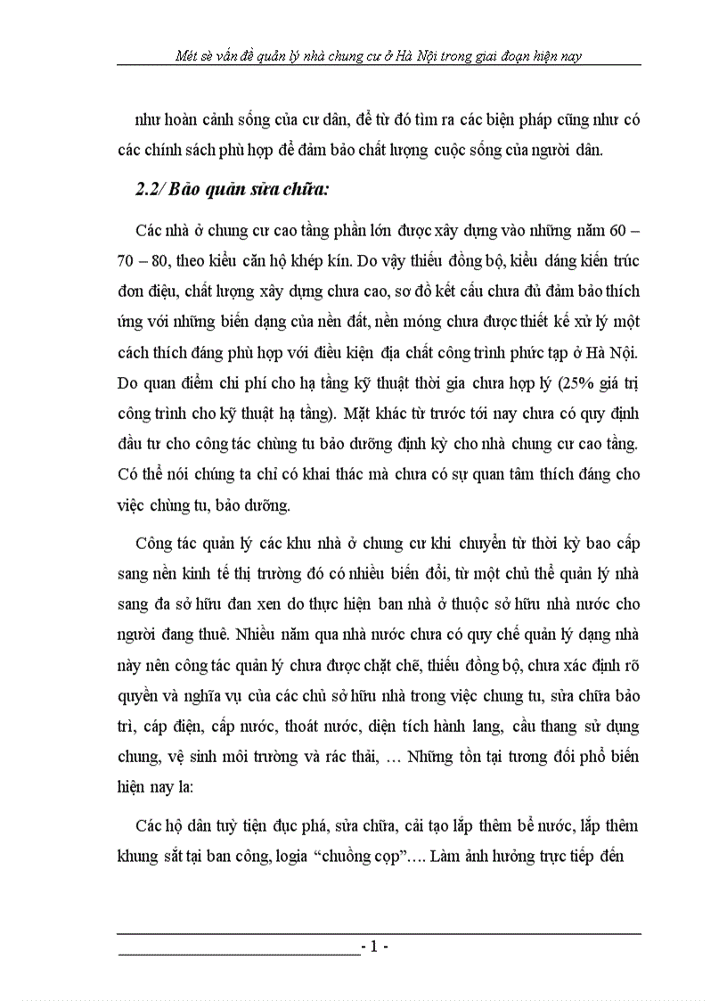 image for page Một số vấn đề quản lý chung cư ở HÀ NỘI trong giai đoạn hiên nay 1