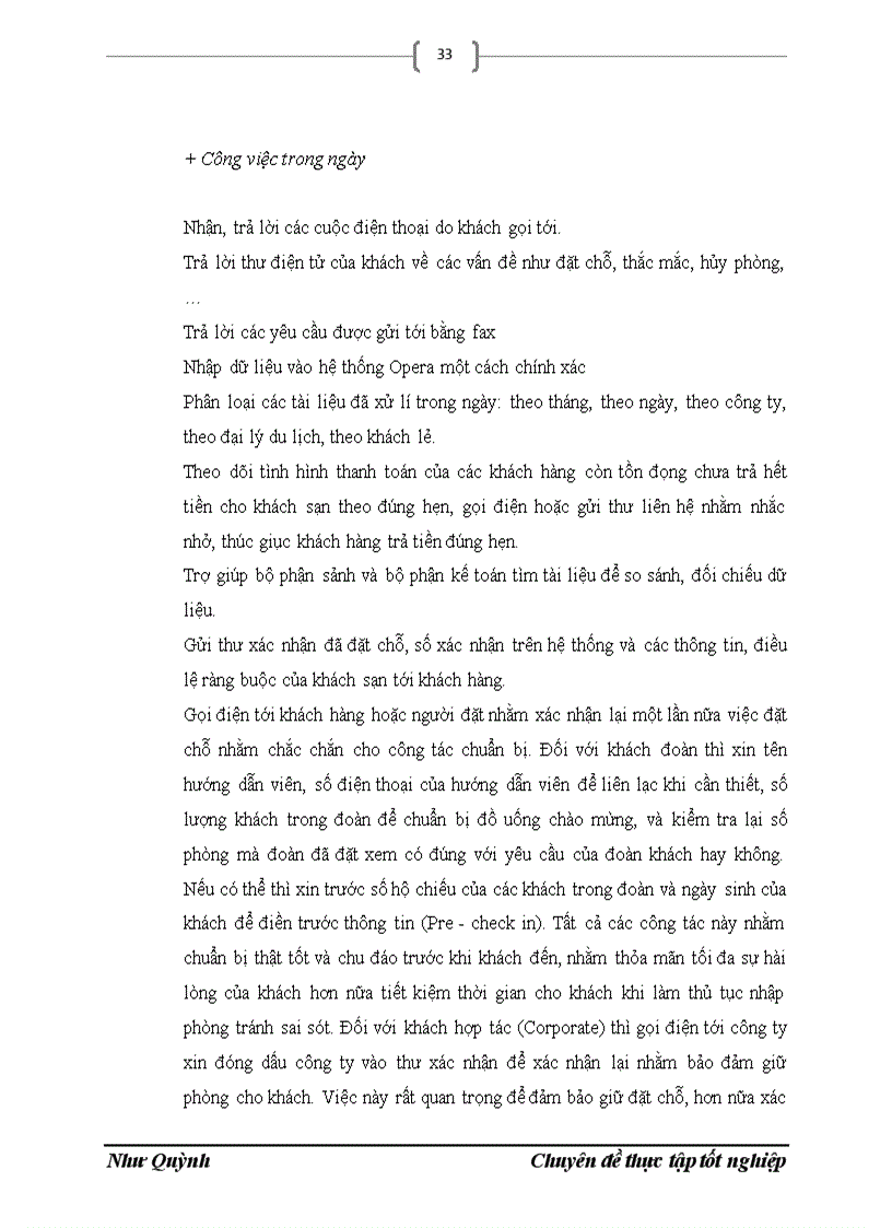 image for page Thực trạng và giải pháp nâng cao chất lượng nghiệp vụ đặt chỗ Reservation tại khách sạn Hà Nội Horison
