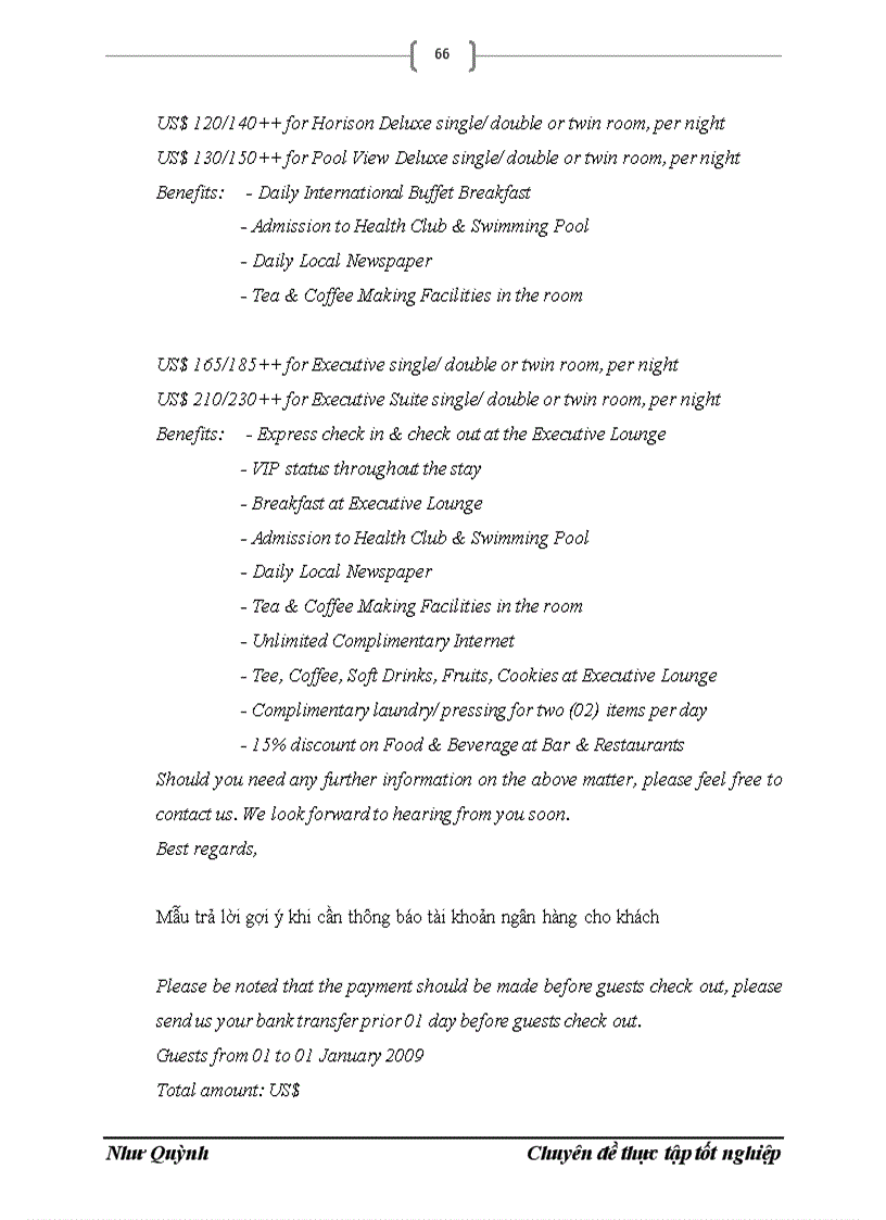 image for page Thực trạng và giải pháp nâng cao chất lượng nghiệp vụ đặt chỗ Reservation tại khách sạn Hà Nội Horison