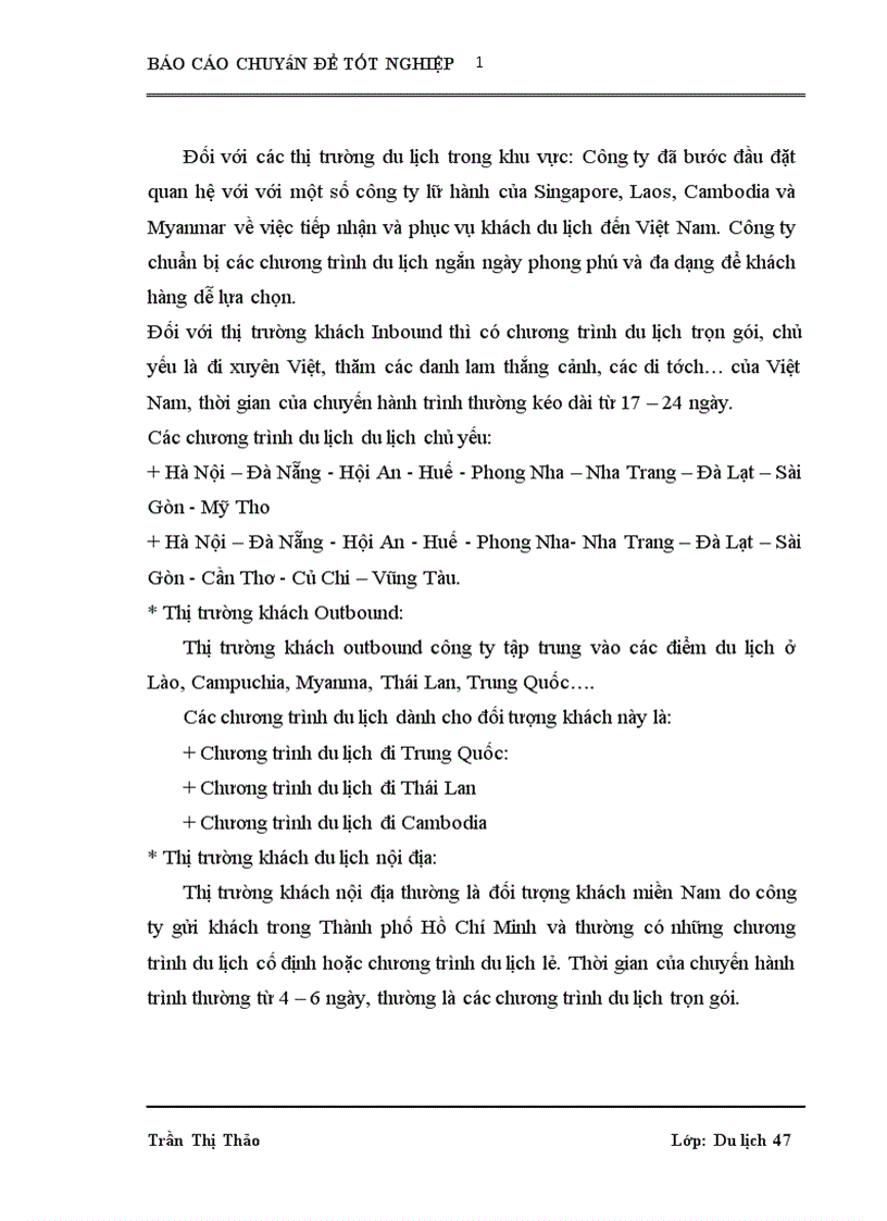 image for page Xây dựng và tổ chức thực hiện một vài chương trình du lịch đặc trưng dành cho đối tượng khách du lịch MICE tại công ty TNHH Du lịch và dịch vụ Hà Long