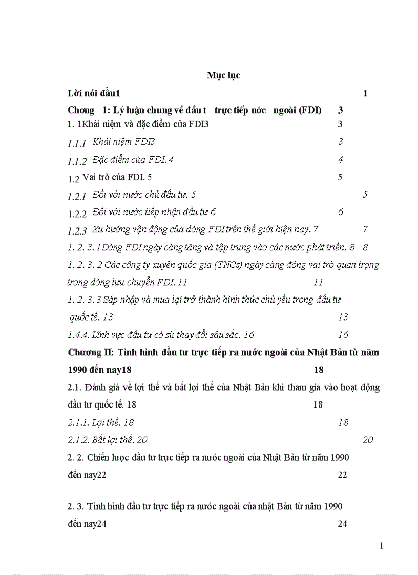 image for page Tình hình đầu tư trực tiếp ra nước ngoài của Nhật Bản trong thập kỷ 90 và một số giải pháp nhằm tăng cường thu hút đầu tư của Nhật Bản vào Việt Nam 1