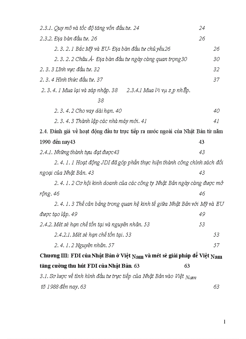image for page Tình hình đầu tư trực tiếp ra nước ngoài của Nhật Bản trong thập kỷ 90 và một số giải pháp nhằm tăng cường thu hút đầu tư của Nhật Bản vào Việt Nam 1