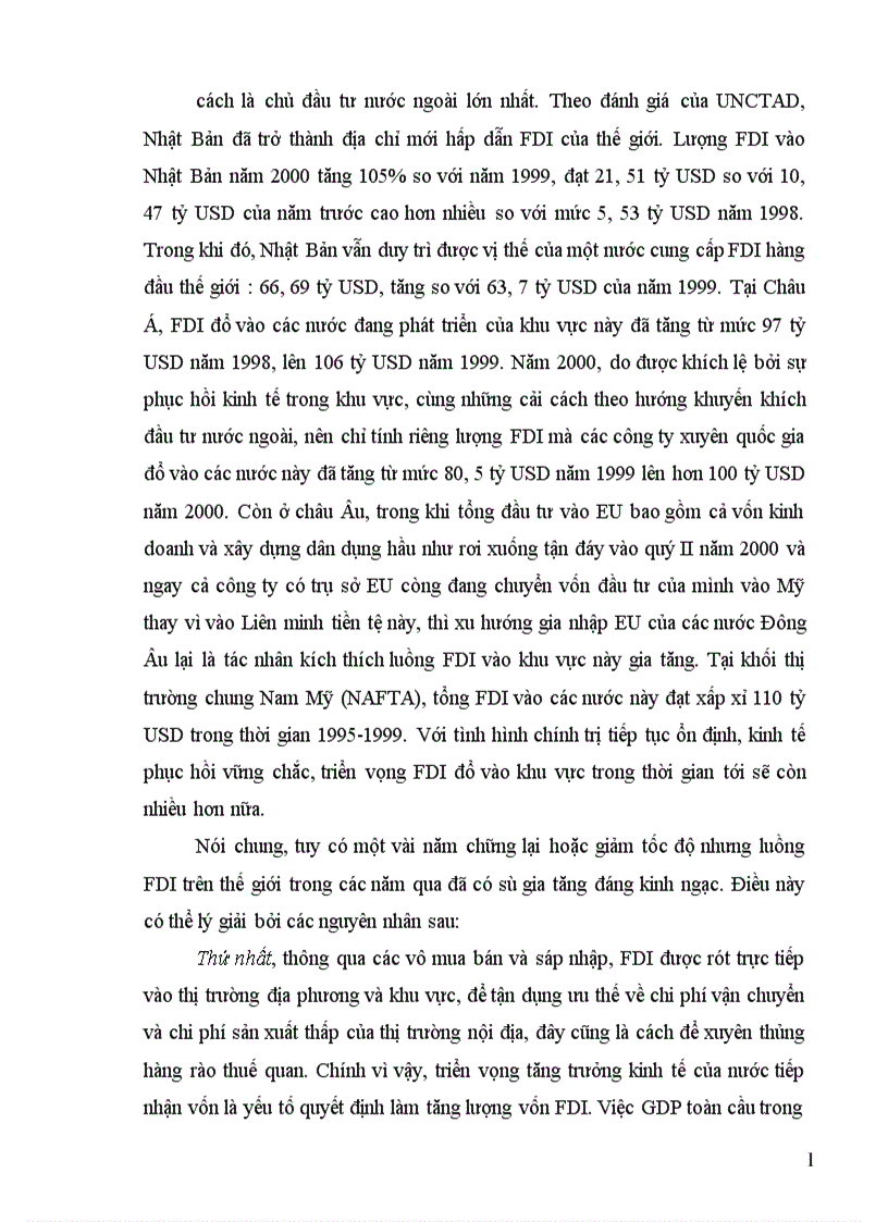 image for page Tình hình đầu tư trực tiếp ra nước ngoài của Nhật Bản trong thập kỷ 90 và một số giải pháp nhằm tăng cường thu hút đầu tư của Nhật Bản vào Việt Nam 1