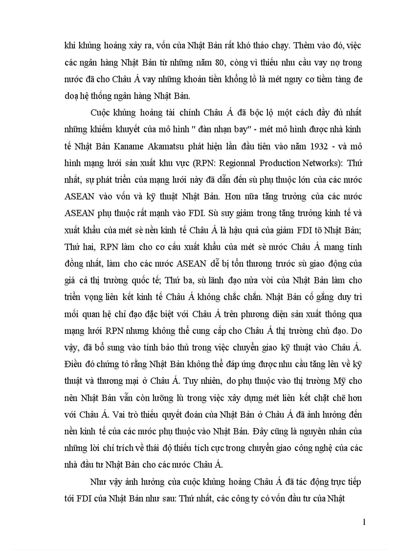 image for page Tình hình đầu tư trực tiếp ra nước ngoài của Nhật Bản trong thập kỷ 90 và một số giải pháp nhằm tăng cường thu hút đầu tư của Nhật Bản vào Việt Nam 1