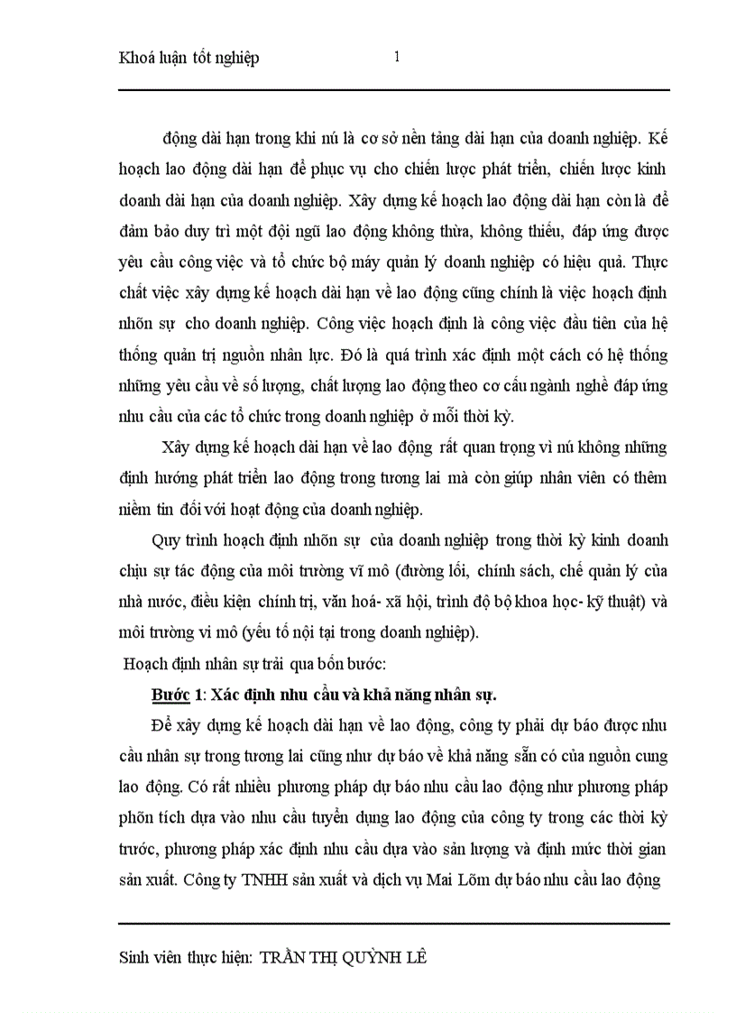 image for page Nâng cao hiệu quả sử dụng nguồn nhân lực ở công ty TNHH sản xuất và dịch vụ Mai Lâm 1
