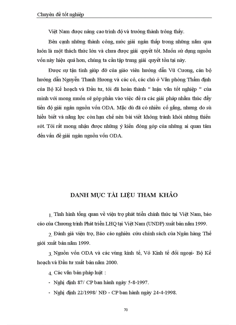 image for page Những giải pháp nhằm đẩy nhanh tiến độ giải ngân nguồn vốn hỗ trợ phát triển chính thức ODA tại Việt Nam giai đoạn 2001 2005