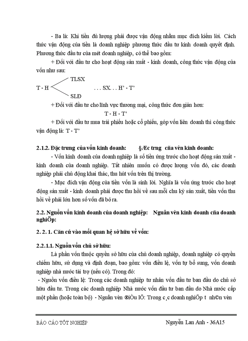 image for page Vốn kinh doanh và những biện pháp nâng cao hiệu quả sử dụng vốn kinh doanh ở Công ty vật liệu và công nghệ 1