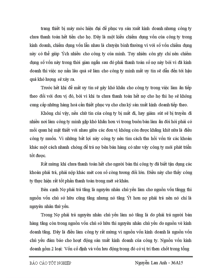 image for page Vốn kinh doanh và những biện pháp nâng cao hiệu quả sử dụng vốn kinh doanh ở Công ty vật liệu và công nghệ 1