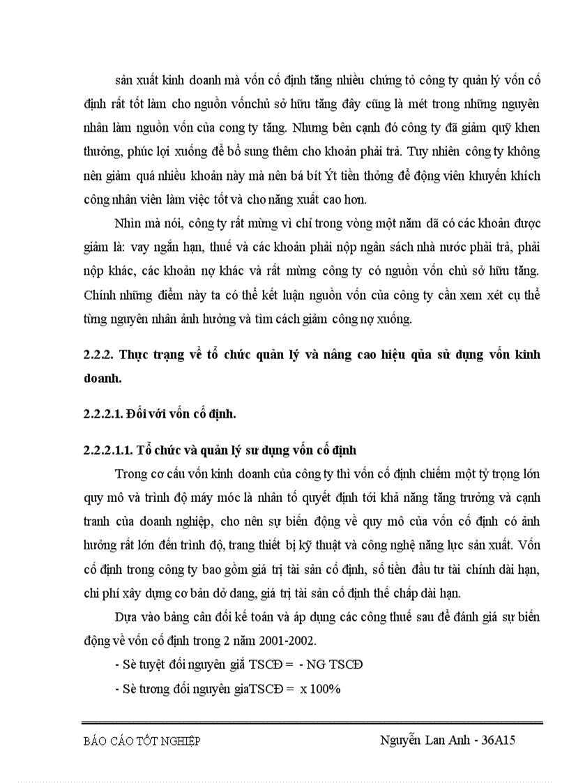image for page Vốn kinh doanh và những biện pháp nâng cao hiệu quả sử dụng vốn kinh doanh ở Công ty vật liệu và công nghệ 1
