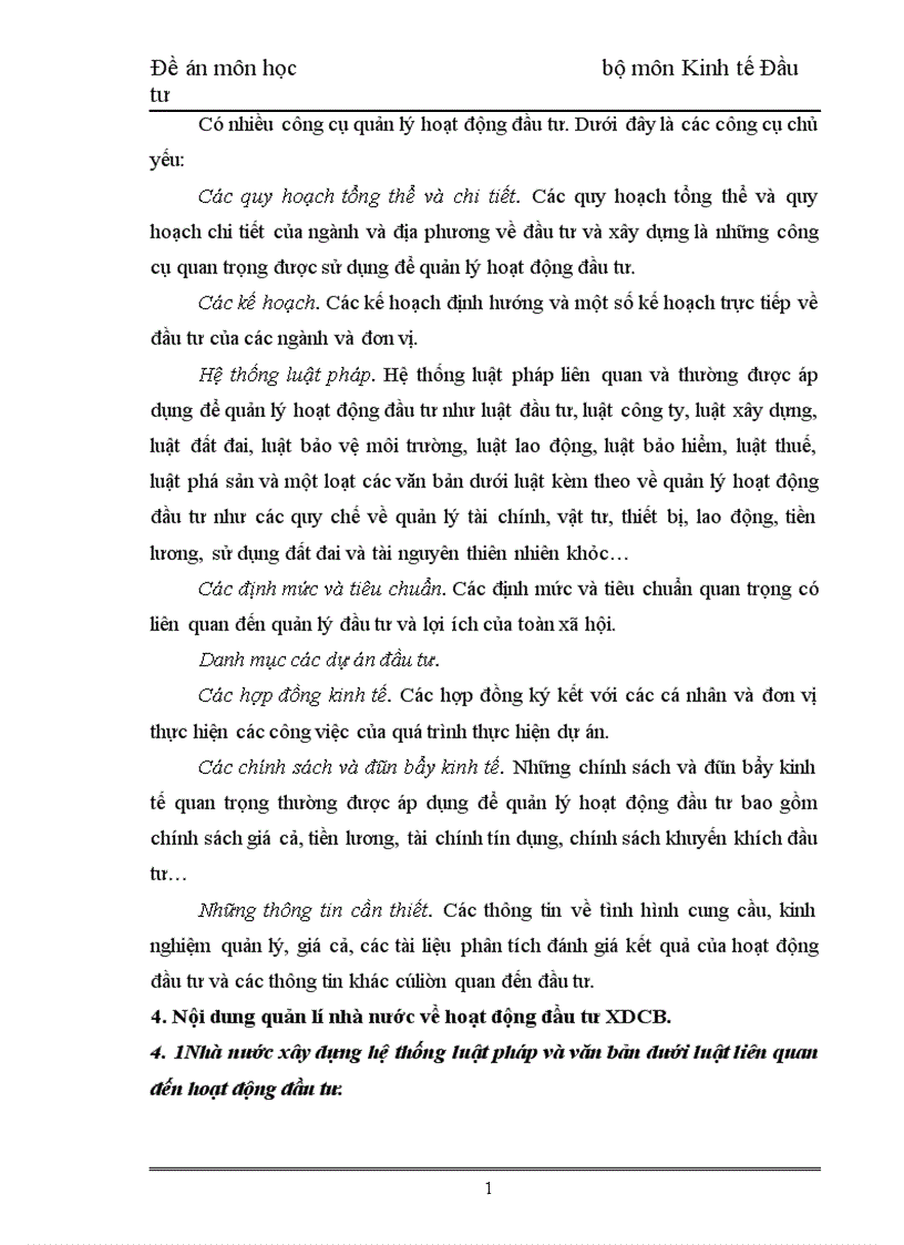 image for page Đề án môn học