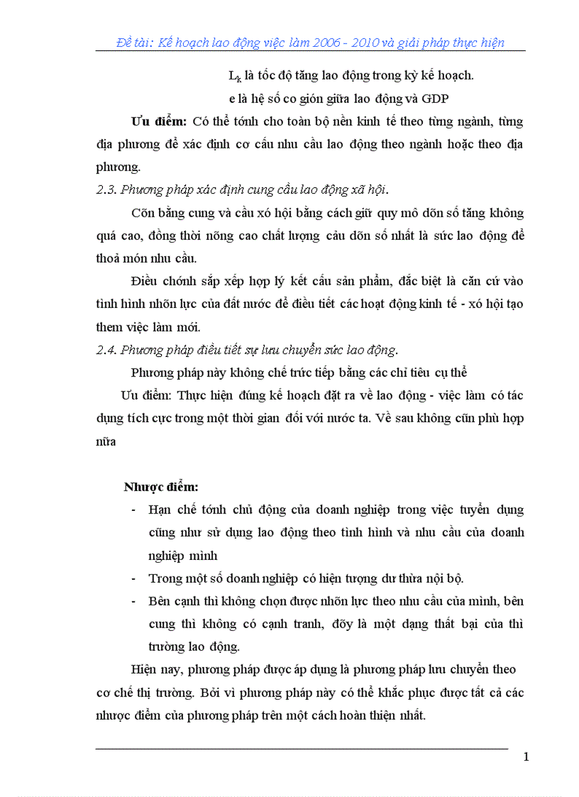 image for page Kế hoạch lao động việc làm và thực hiện kế hoạch lao động việc làm 1