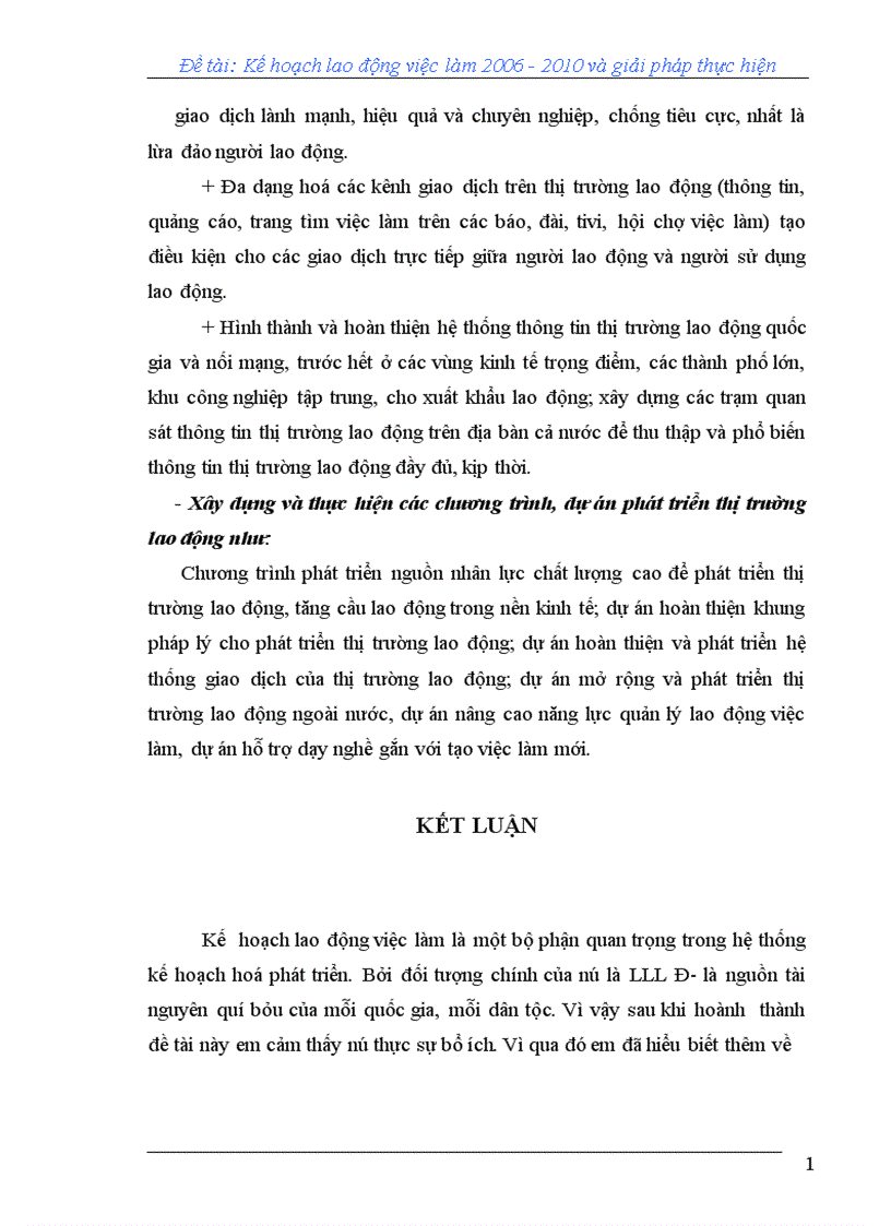 image for page Kế hoạch lao động việc làm và thực hiện kế hoạch lao động việc làm 1