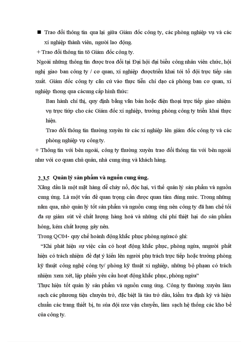 image for page Một số nhân tố tạo điều kiện thuận lợi áp dụng thành công hệ thống quản lý chất lượng theo tiêu chuẩnQuốc tế ISO9001 2000 ở công ty Xăng Dầu Hàng Không