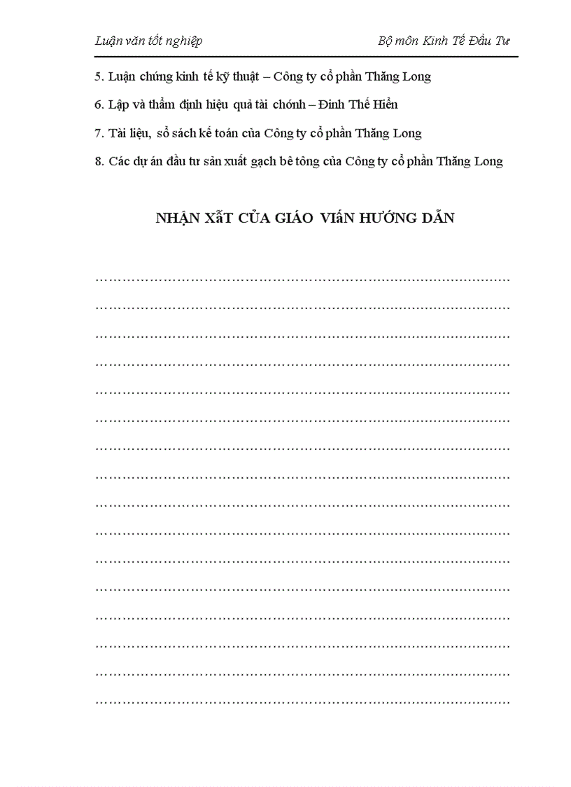 image for page Thực trạng và giải pháp nâng cao hiệu quả hoạt động đầu tư sản xuất gạch bê tông ở Công ty cổ phần Thăng Long