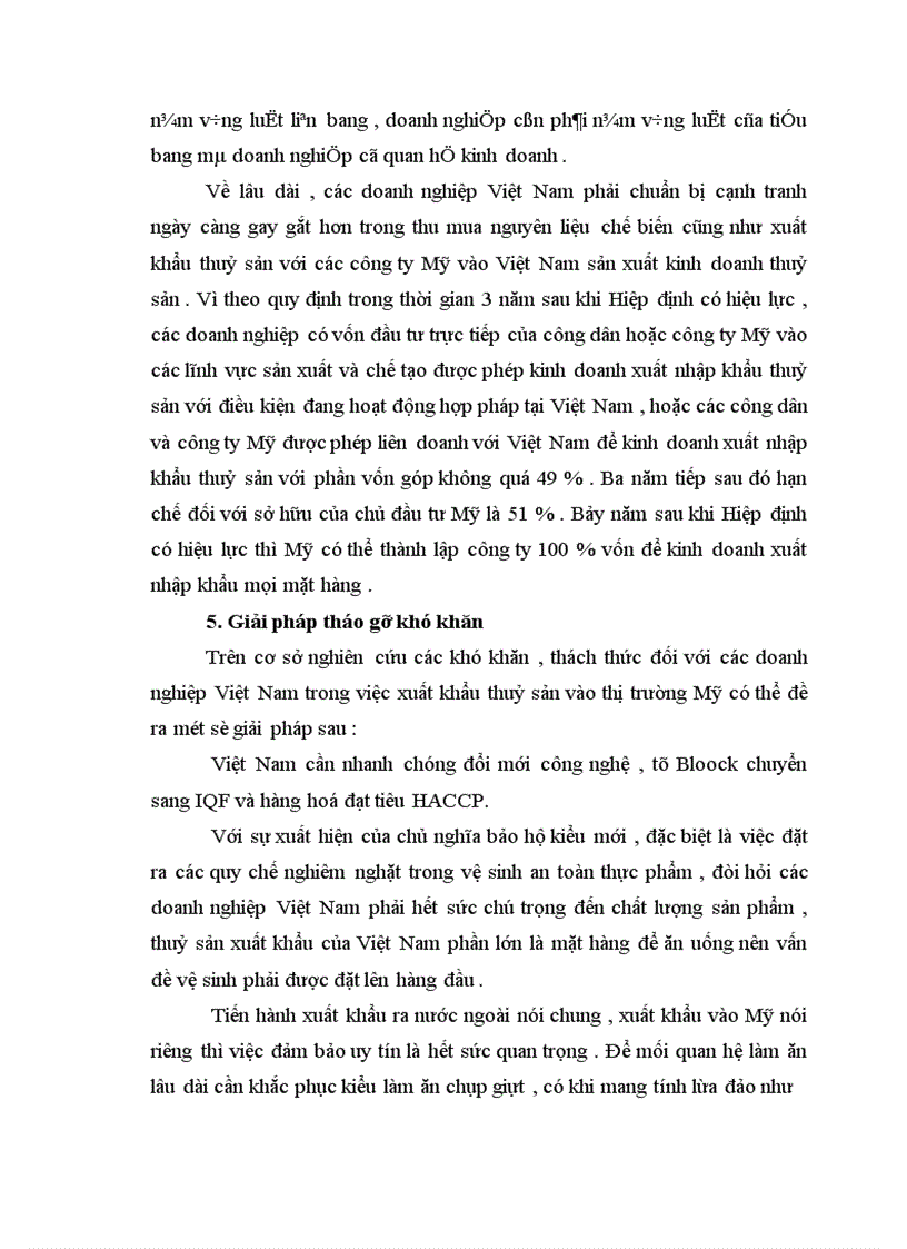 image for page Vấn đề xuất khẩu thuỷ sản của Việt Nam vào Mỹ thực trạng và giải pháp