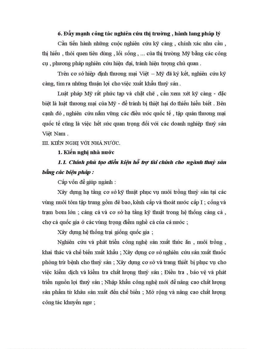 image for page Vấn đề xuất khẩu thuỷ sản của Việt Nam vào Mỹ thực trạng và giải pháp