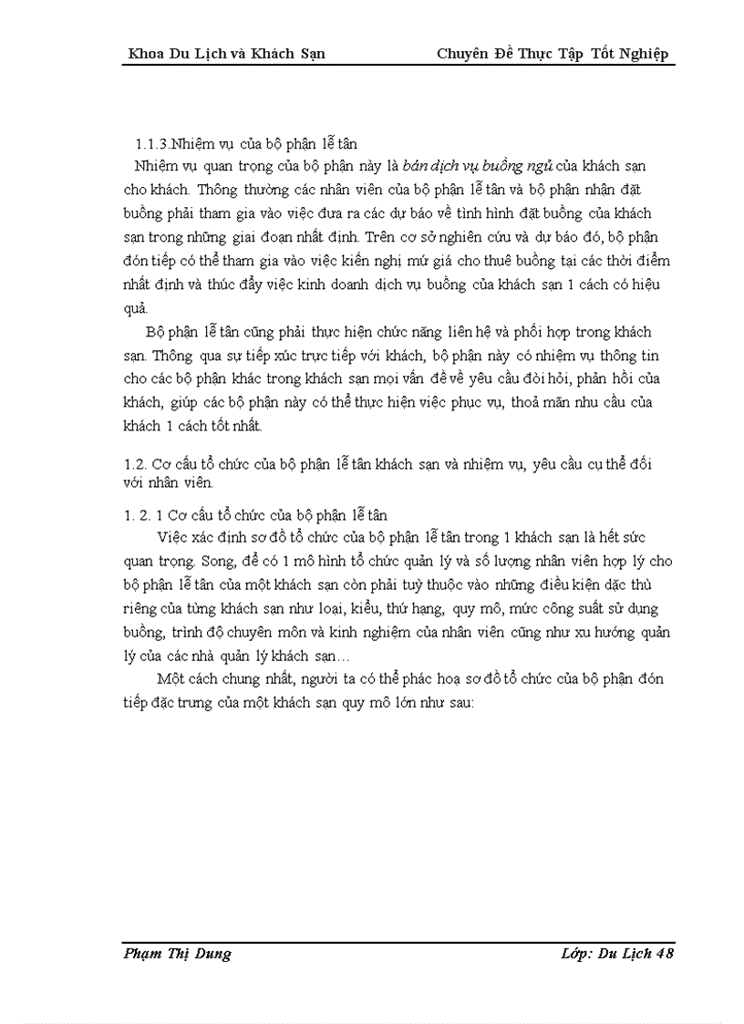 image for page Nghiên cứu quy trình phục vụ của bộ phận lễ tân khách sạn Hilton Hanoi opera