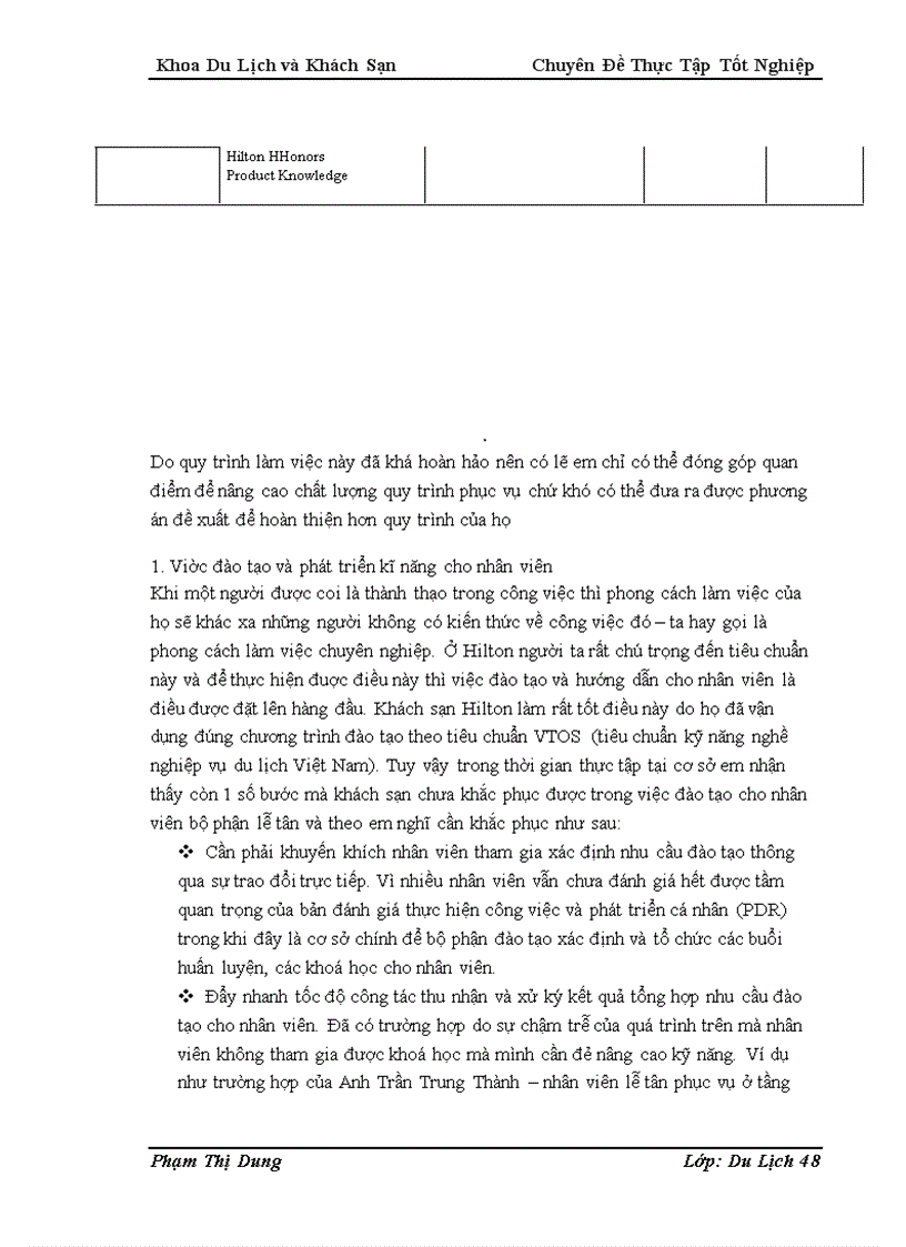 image for page Nghiên cứu quy trình phục vụ của bộ phận lễ tân khách sạn Hilton Hanoi opera