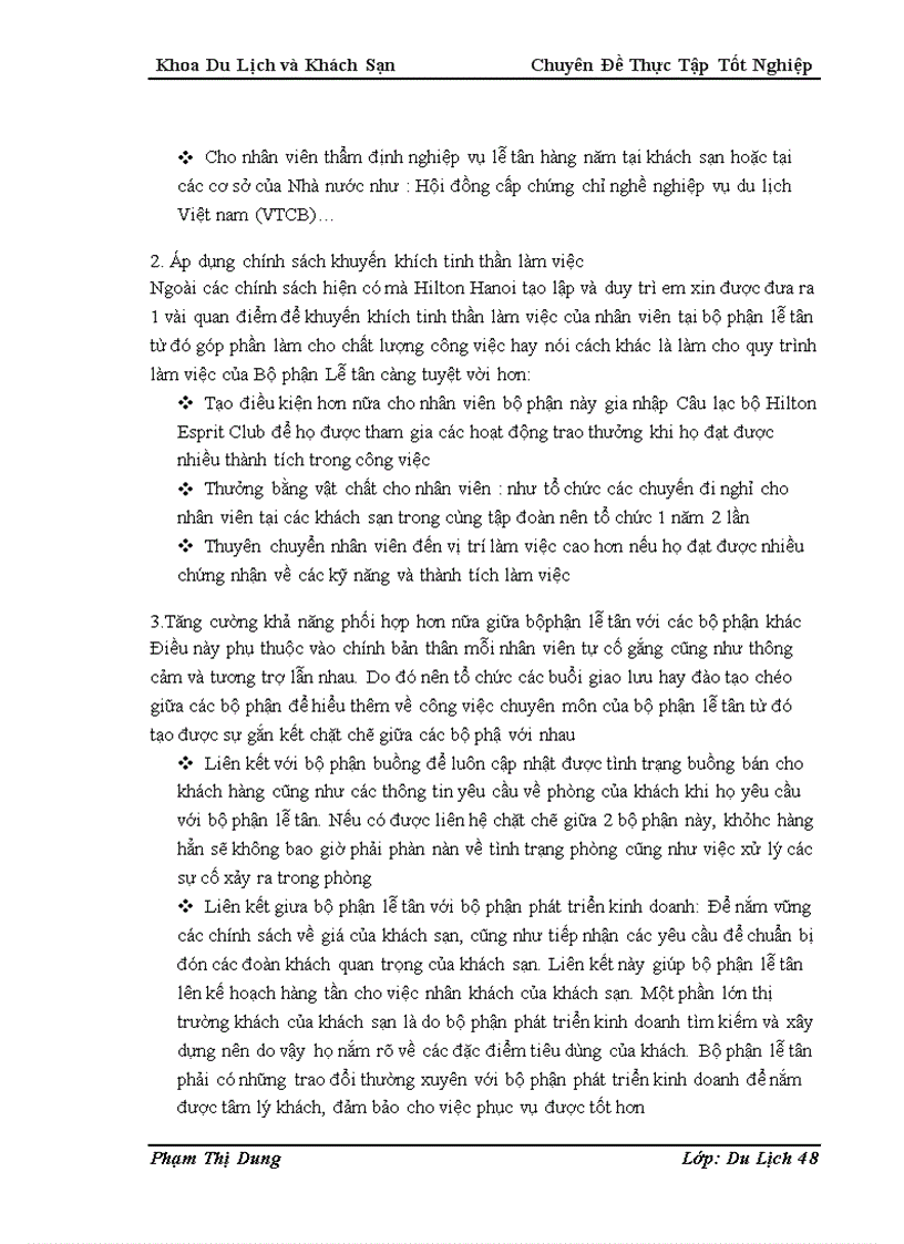 image for page Nghiên cứu quy trình phục vụ của bộ phận lễ tân khách sạn Hilton Hanoi opera