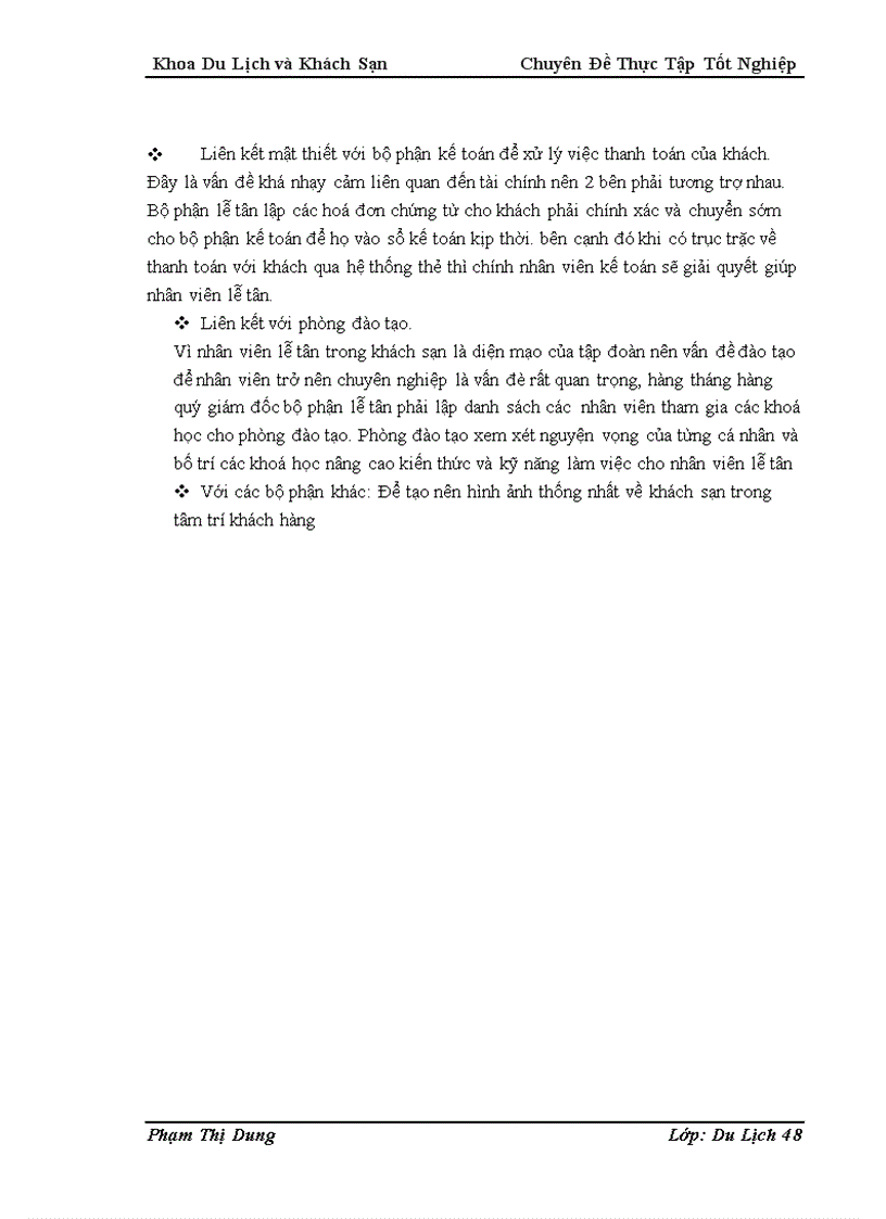 image for page Nghiên cứu quy trình phục vụ của bộ phận lễ tân khách sạn Hilton Hanoi opera