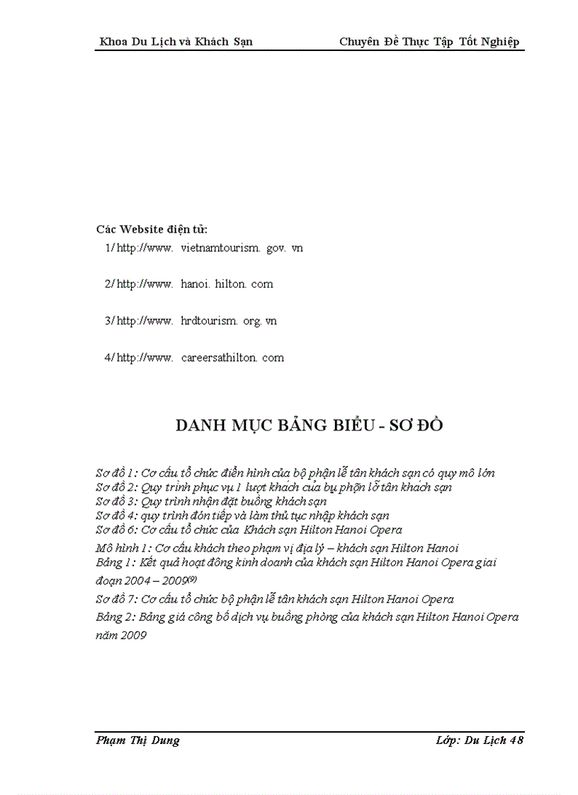 image for page Nghiên cứu quy trình phục vụ của bộ phận lễ tân khách sạn Hilton Hanoi opera