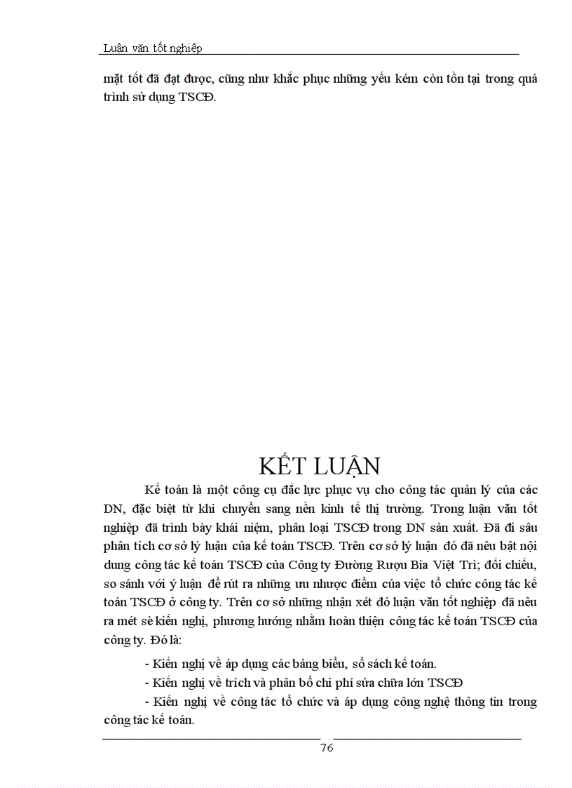 image for page Tổ chức hạch toán TSCĐ tại Công ty Đường Rượu Bia Việt Trì 1