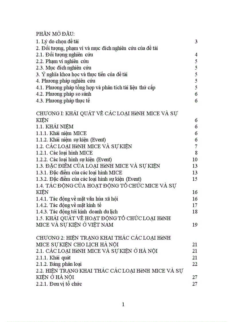 image for page Cơ sở lý luận kinh doanh du lịch MICE và sự kiện tại Hà Nội