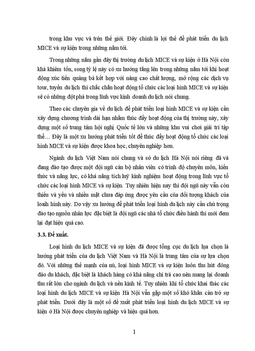 image for page Cơ sở lý luận kinh doanh du lịch MICE và sự kiện tại Hà Nội