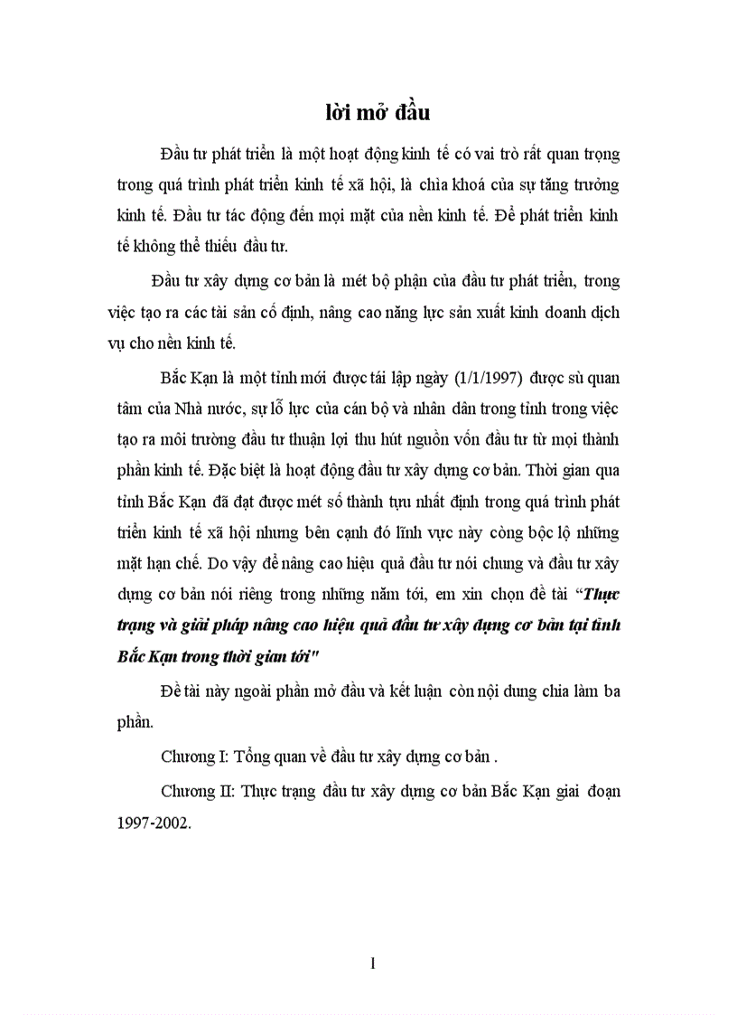 image for page Thực trạng và giải pháp nâng cao hiệu quả đầu tư xây dựng cơ bản tại tỉnh Bắc Kạn trong thời gian tới 1