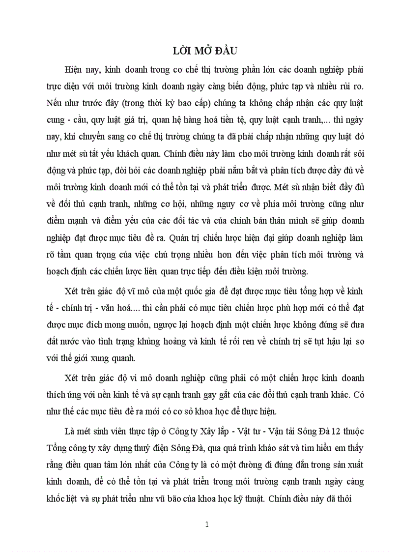 image for page Một số biện pháp chủ yếu nhằm góp phần hoàn thiện quá trình xây dựng chiến lược kinh doanh ở Công ty Xây lắp Vật tư Vận tải Sông Đà 12 1