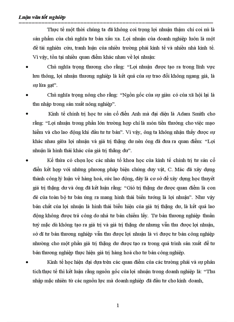 image for page Lợi nhuận và các giải pháp góp phần tăng lợi nhuận tại Công ty cổ phần phát triển công nghệ nông thôn