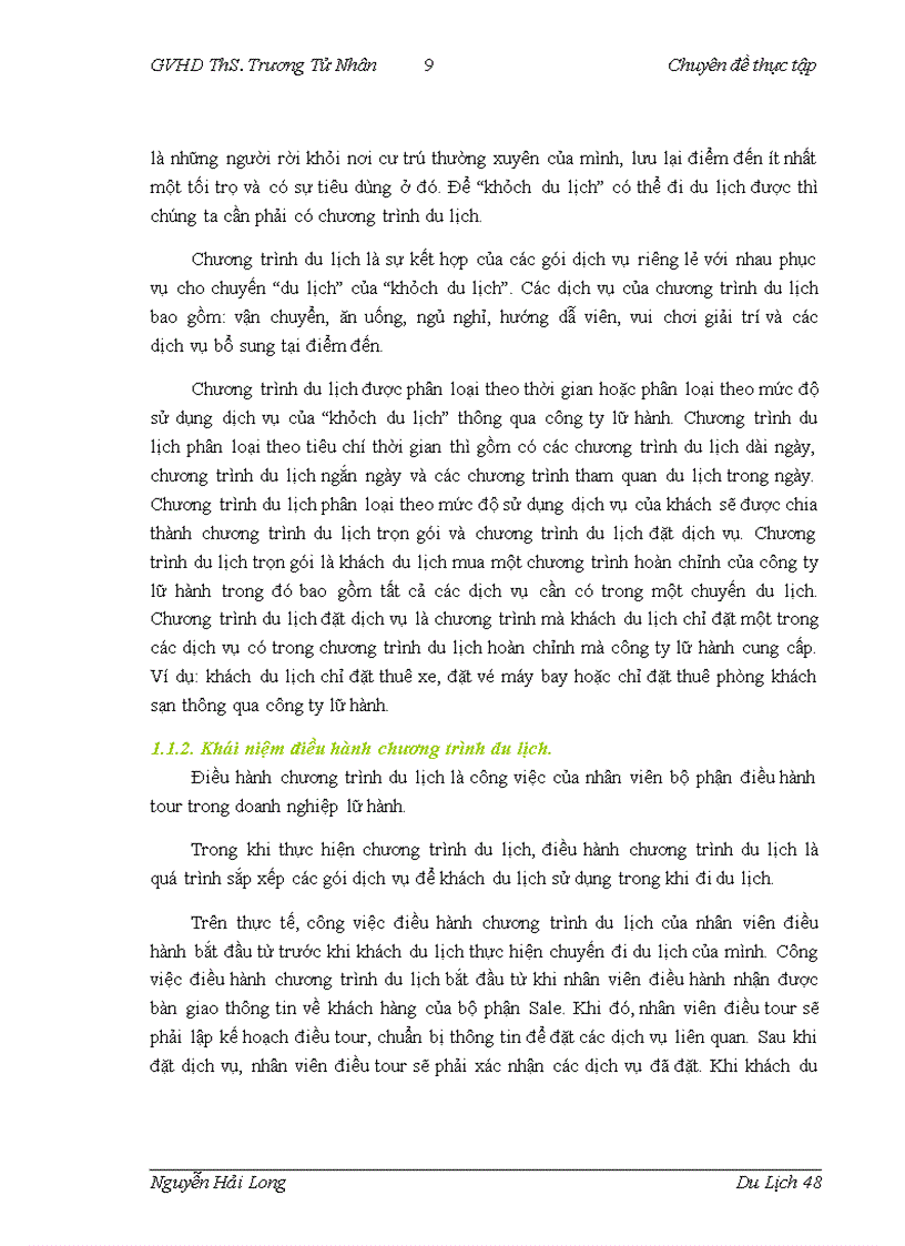 image for page Hoàn thiện quy trình điều hành chương trình du lịch nội địa tại công ty Đầu tư và Du lịch Sao Việt