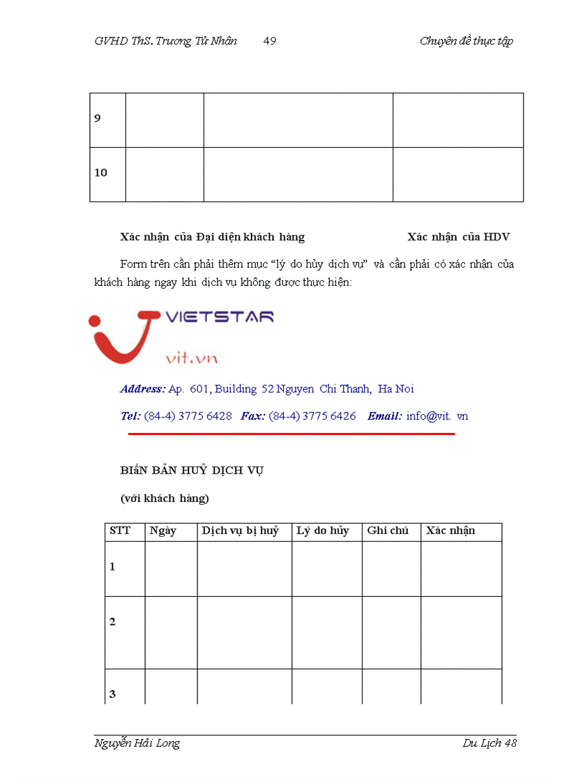 image for page Hoàn thiện quy trình điều hành chương trình du lịch nội địa tại công ty Đầu tư và Du lịch Sao Việt