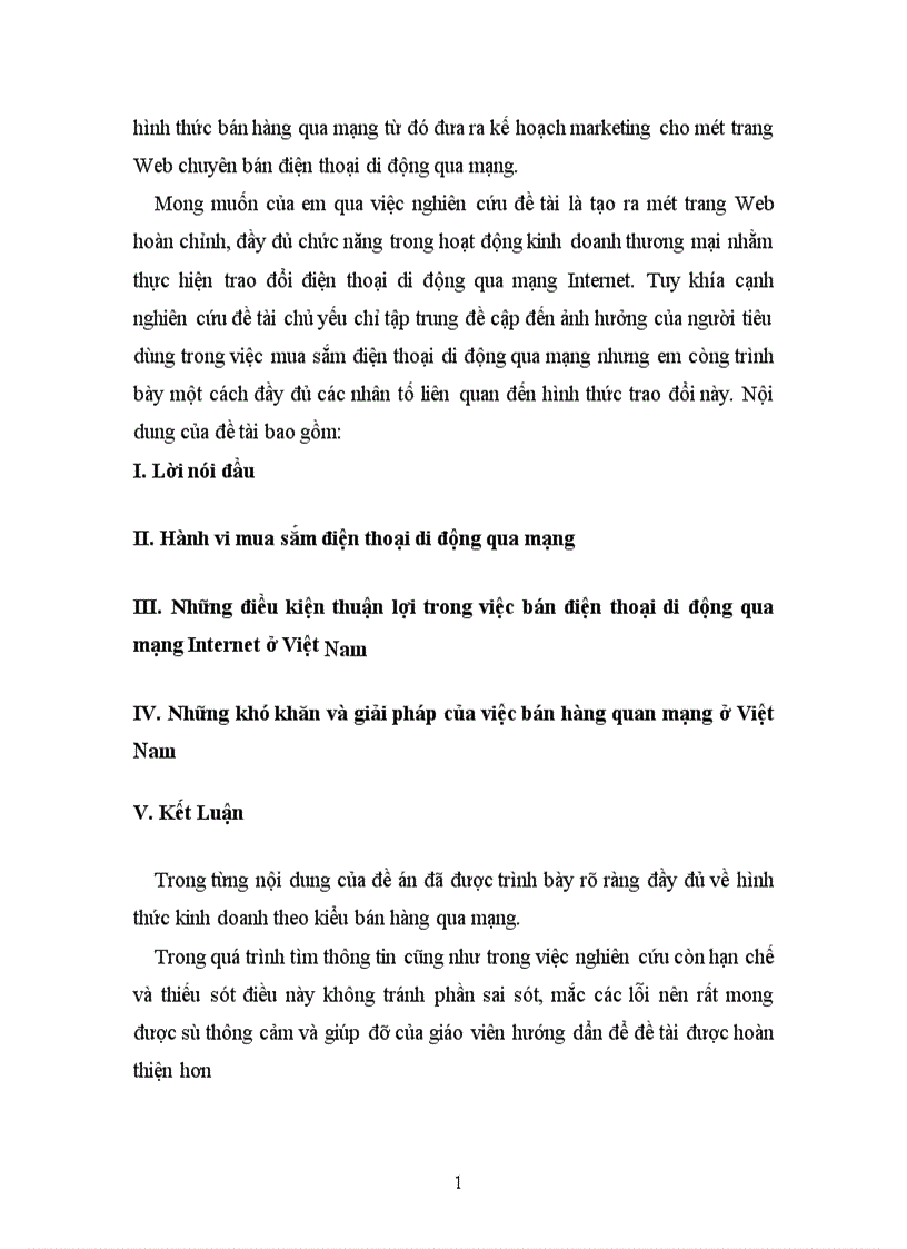 image for page Hành mua sắm điện thoại di động qua mạng Internet trong thời đại công nghệ thông tin và khả năng áp dụng vào Việt Nam