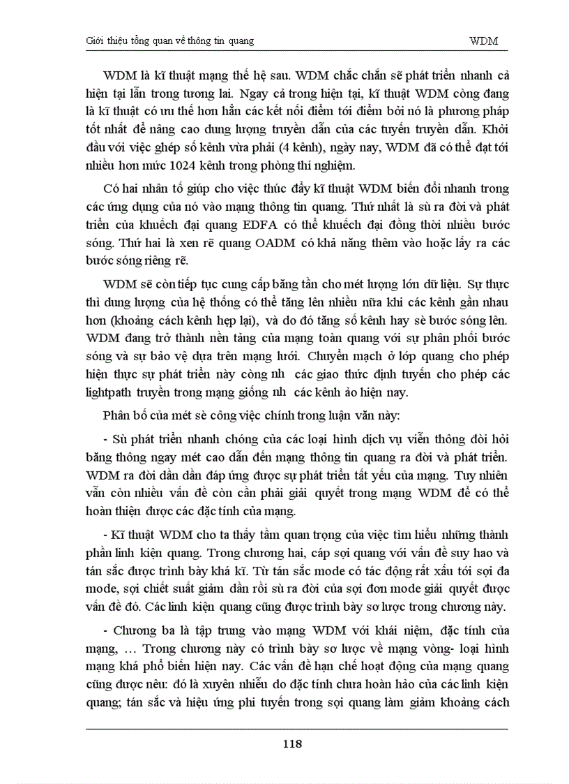 image for page Phương pháp thiết kế hệ thống thông tin quang wdm